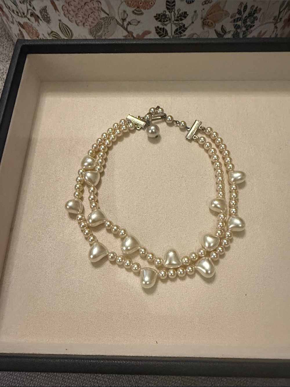 Vintage Faux Pearl Double-Strand necklace
